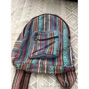 Boho festival mini backpack - multicolor